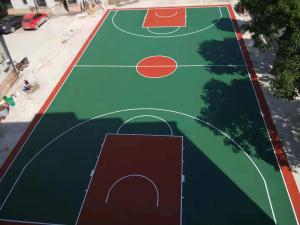 蒙山衛生院塑膠籃球場建設